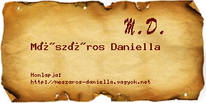 Mészáros Daniella névjegykártya
