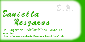 daniella meszaros business card